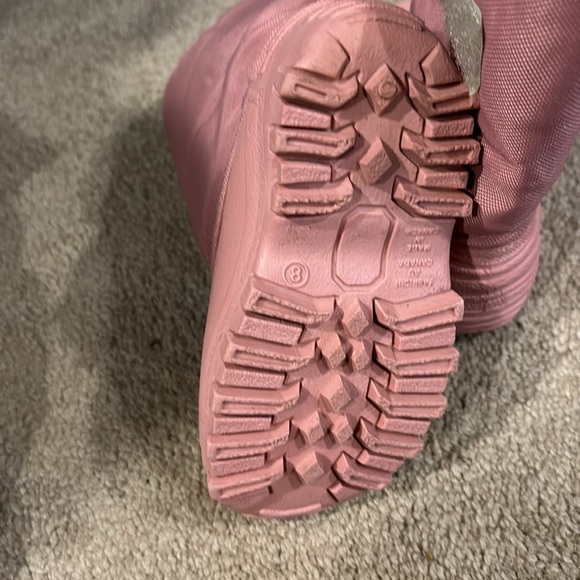 Tundra Toddler Girl’s Pink Snow Boots Size 8 - Picture 5 of 5